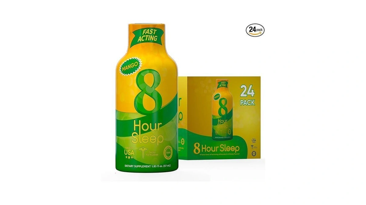 Vitamin Energy 8 Hour Sleep Shot Mango 24 Pack, Melatonin,