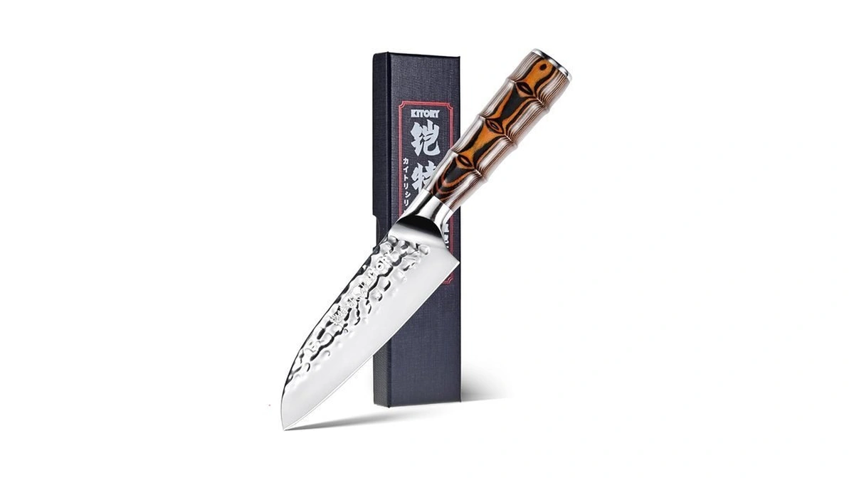 5.5" Santoku Knife, Pro Chefs Kitchen Knives, Hc Stainless Steel,