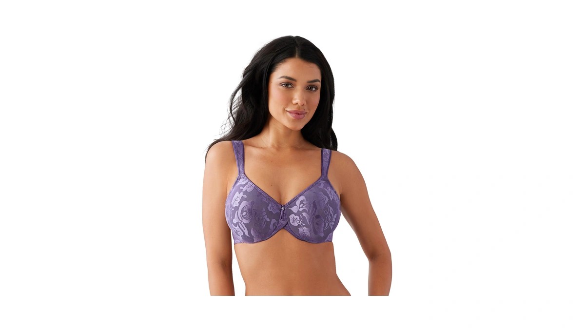Wacoal Women's Awareness Full Figure Underwire Bra 85567 Grape Compote