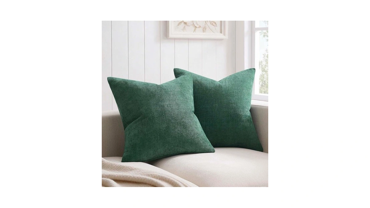 Juspurbet 26x26 Pillow Covers Set Of 2 Decorative Texture Throw