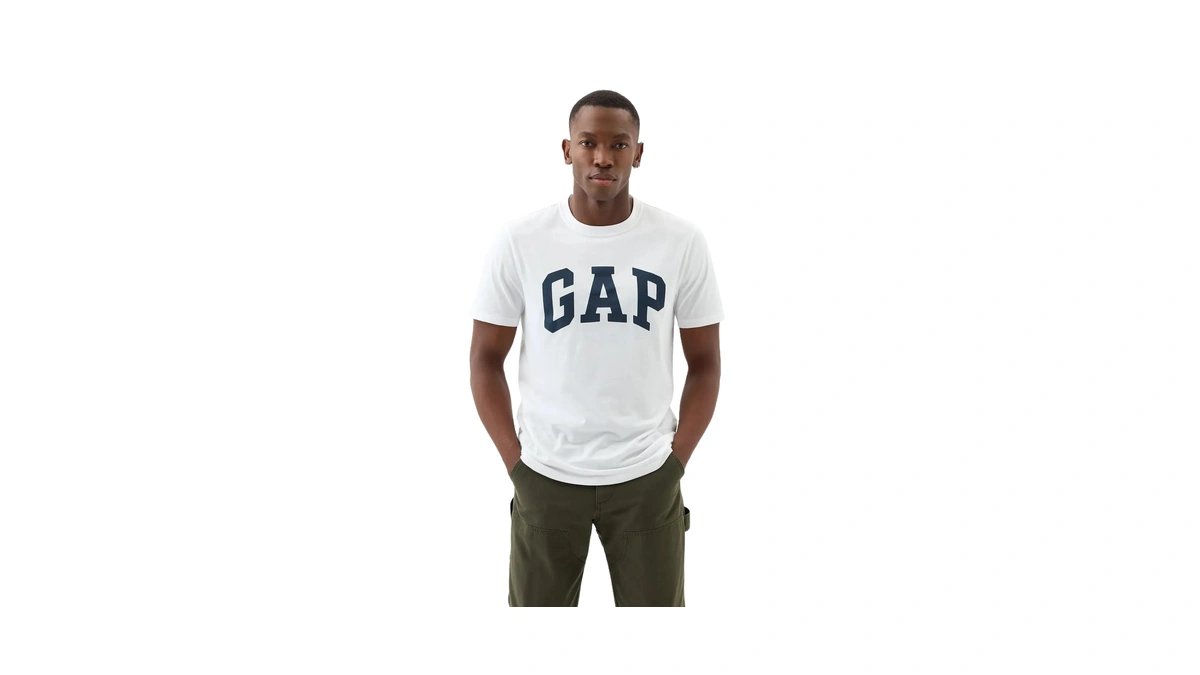 Gap Mens Everyday Soft Logo Tee White Global Xl