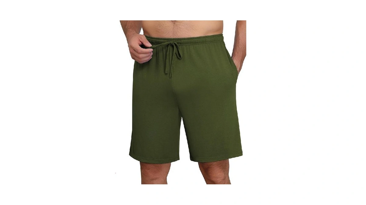 Ekouaer Mens Pajama Shorts Bamboo Viscose Breathable Soft Sleep Short