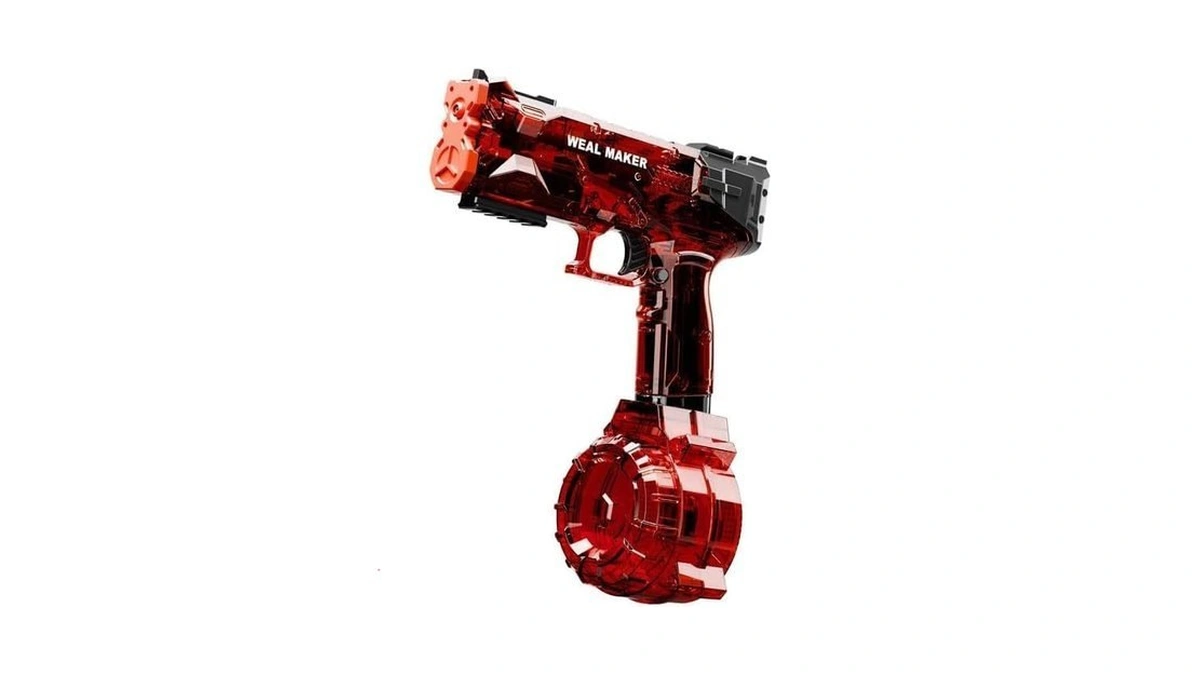 Electric Water Pistol With 400 Ammos,transparent Automatic Squirt Guns High