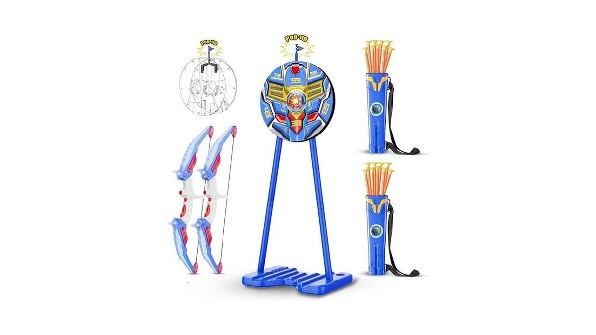 2 Pack Kids Bow And Arrow, Led Light Up Archery