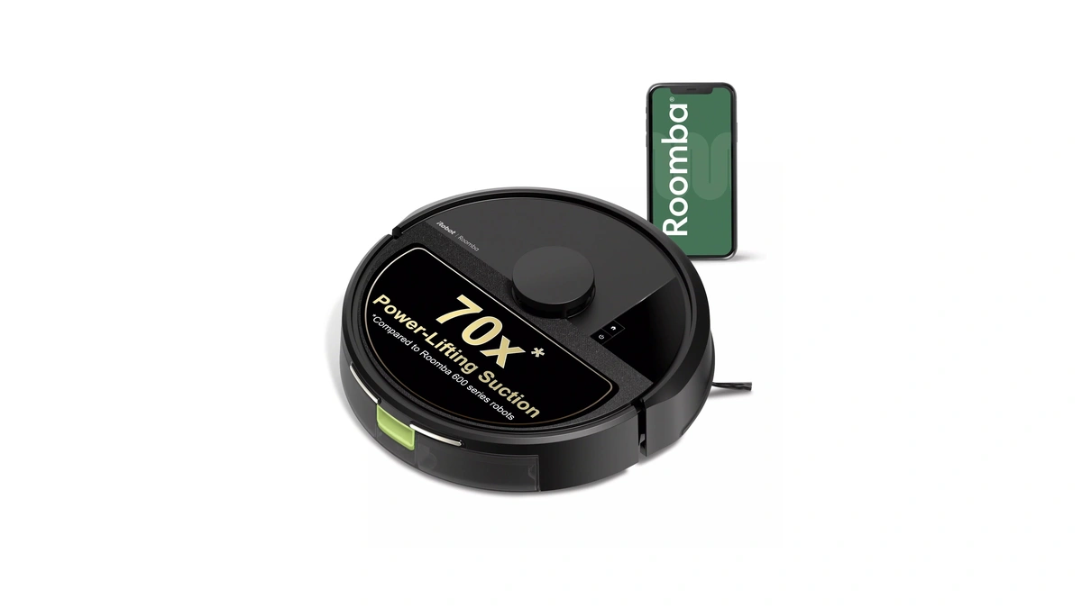 Irobot Roomba 105x Robot Vacuum, Smart Lidar Mapping, 70x Power‑lifting