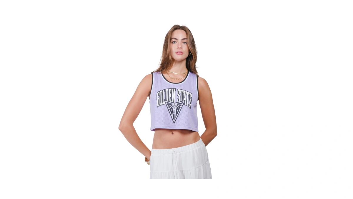 Ultra Game Wnba Official Womens Crop Top Pre-game Tank Top,
