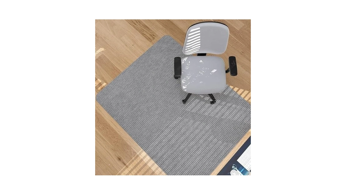 Placoot Desk Chair Mat For Hardwood Floor Corduroy Surface 1/6"