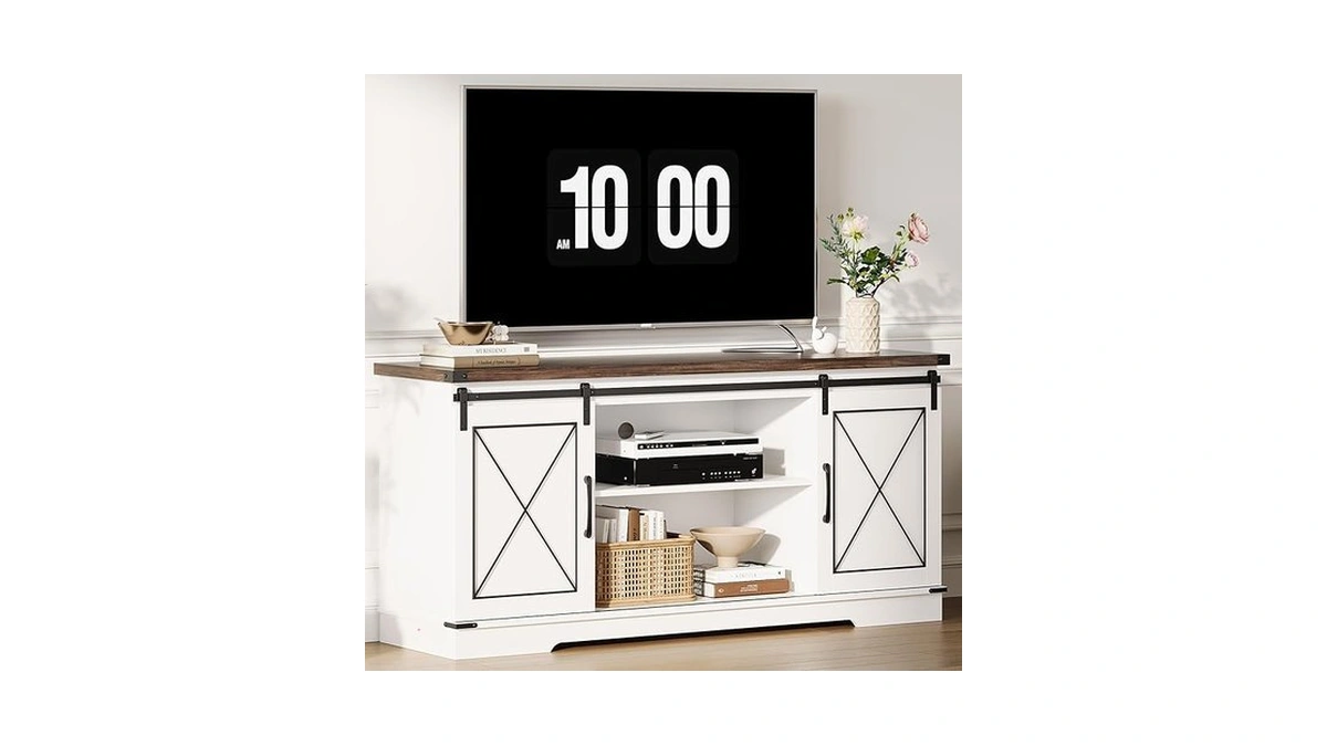 Cabihome Farmhouse Tv Stand And Entertainment Center For Tv Up