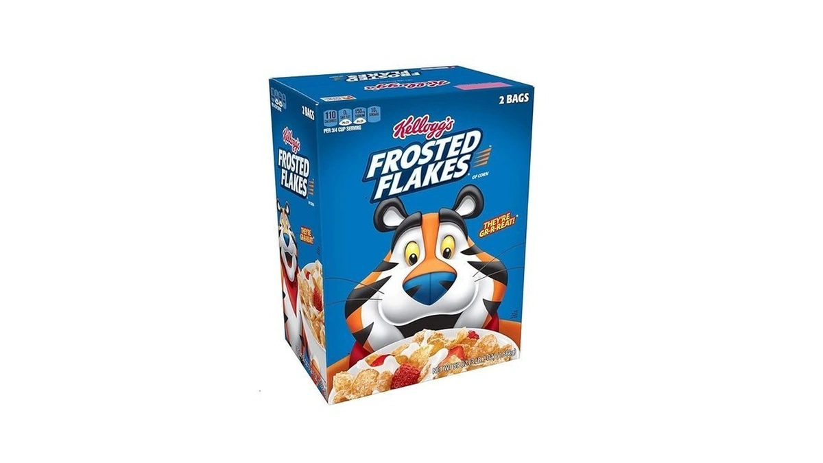 Frosted Flakes Breakfast Cereal, Fat Free, Giant Size, 55 Oz