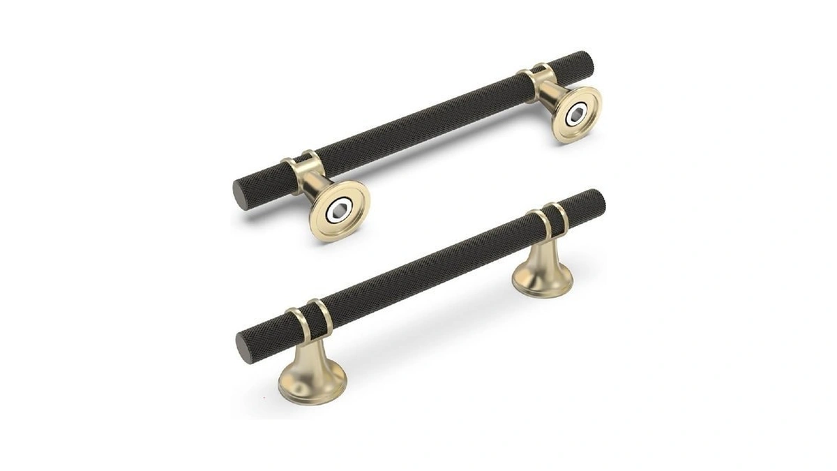 Komotia 10 Pack 5 Inch Cabinet Pulls Knurled Matte Black