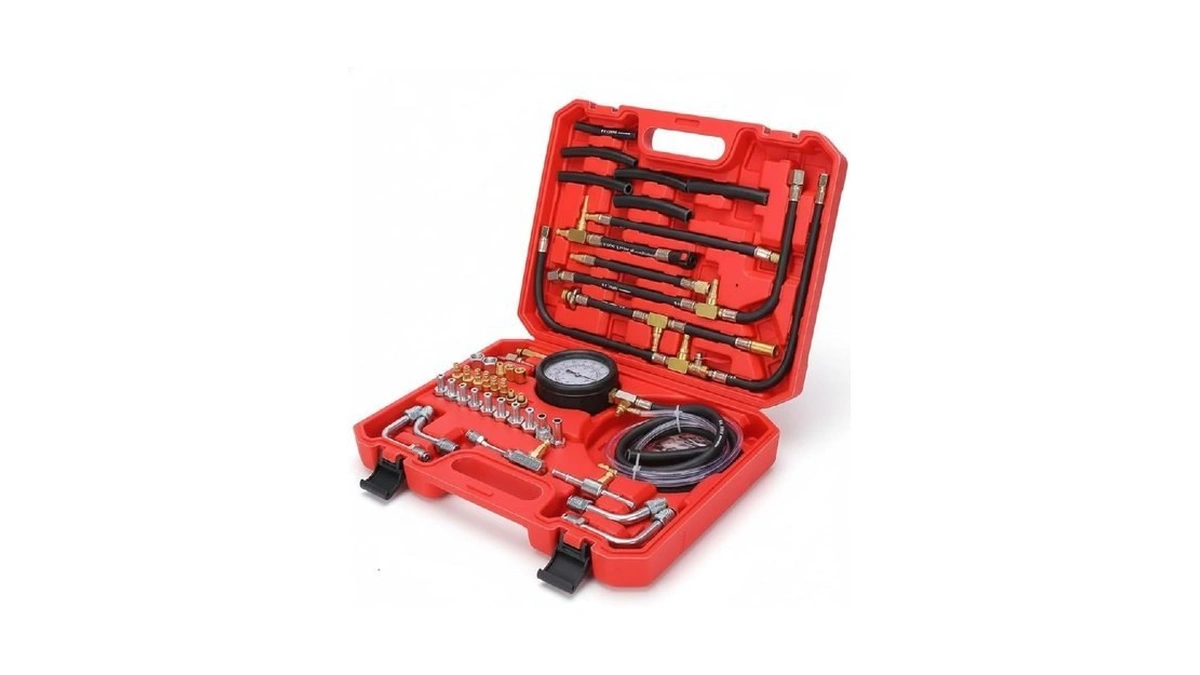 Fuel Injection Pressure Tester Kit 0-140 Psi, Universal Fuel Pump