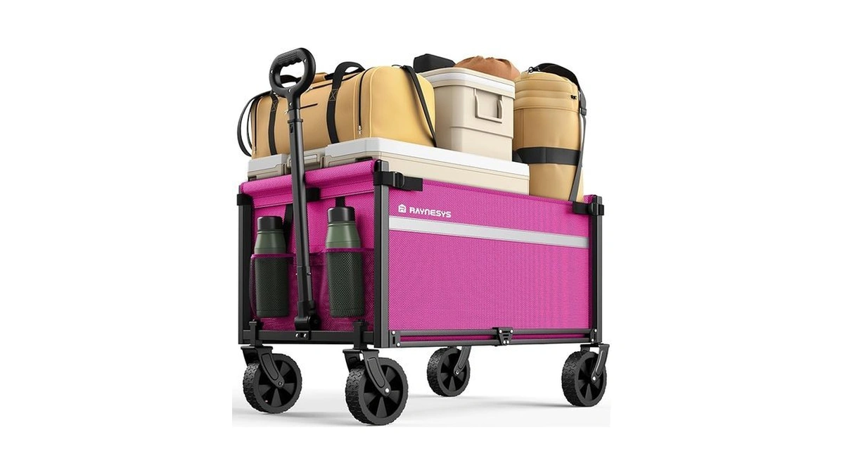 Wagons Carts Foldable, Collapsible Wagon Cart Foldable, 220lbs Heavy Duty
