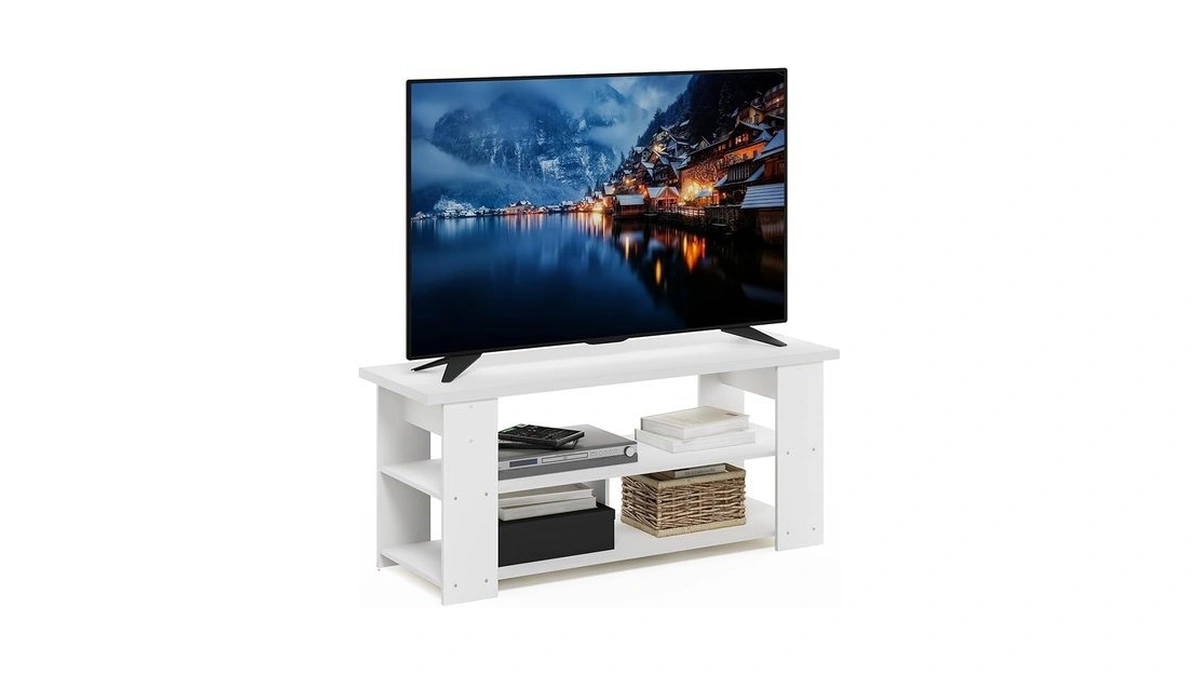 Furinno Jaya Tv Stand Up To 55-inch, White