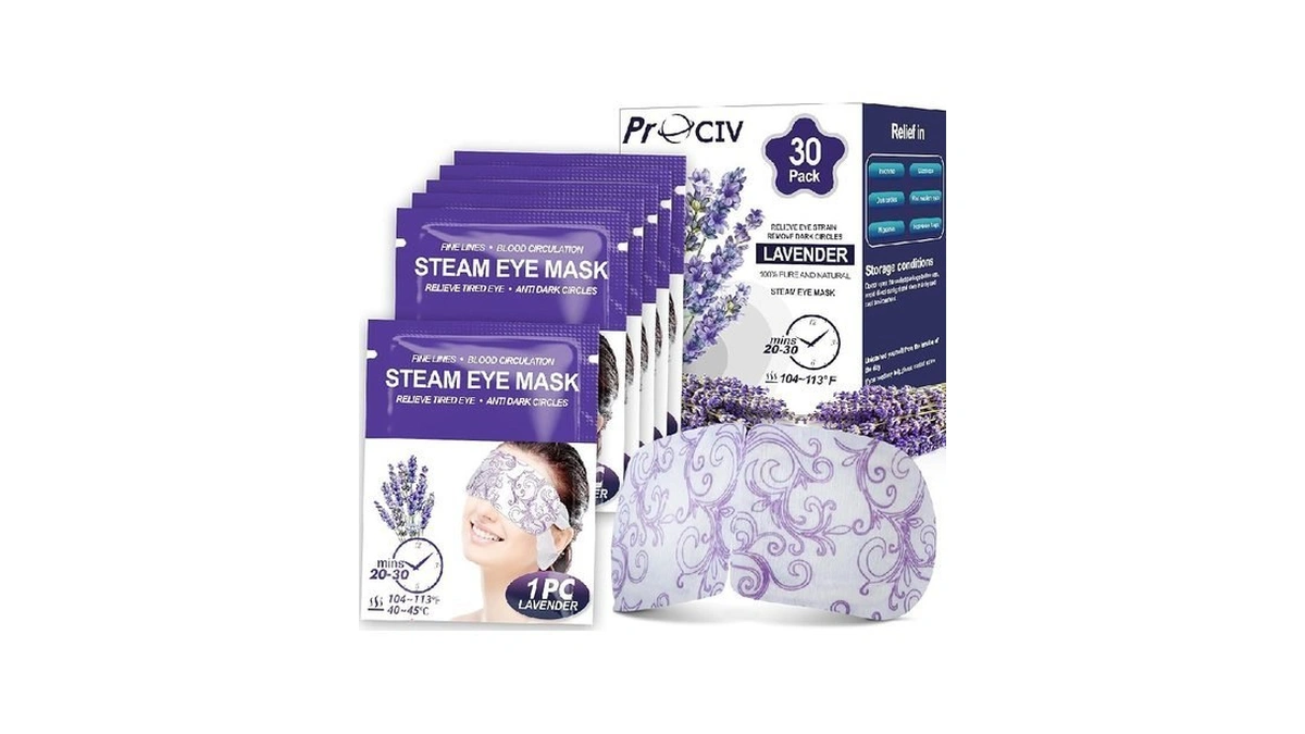 30 Packs Lavender Steam Eye Mask - Heated Eye Mask