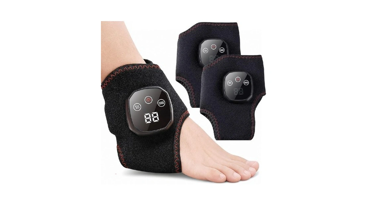 Heated Ankle Wrap With Rhythmic Vibration β Cordless Foot &