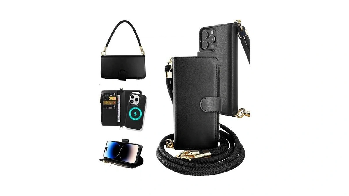 Eeifo For Iphone 16 Pro(6.3 Inches) Detachable Wallet Case With