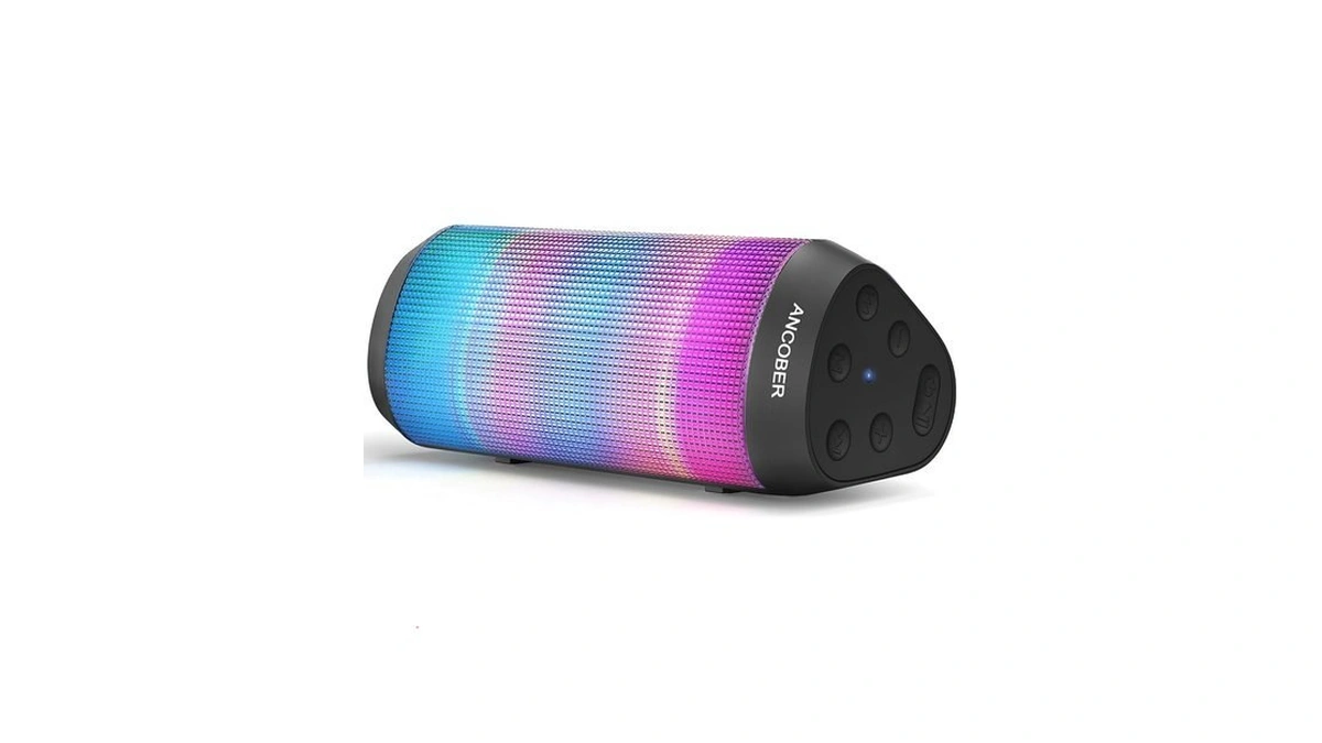 Portable Bluetooth Speaker Powerful Hd Loud Sound, Led Lights, Ipx4