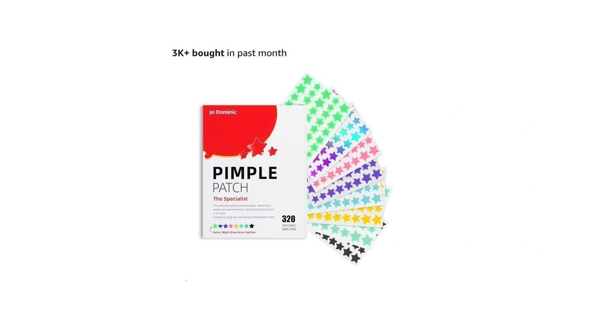Jo Dominic Pimple Stars Patches For Face, 4 Size 320