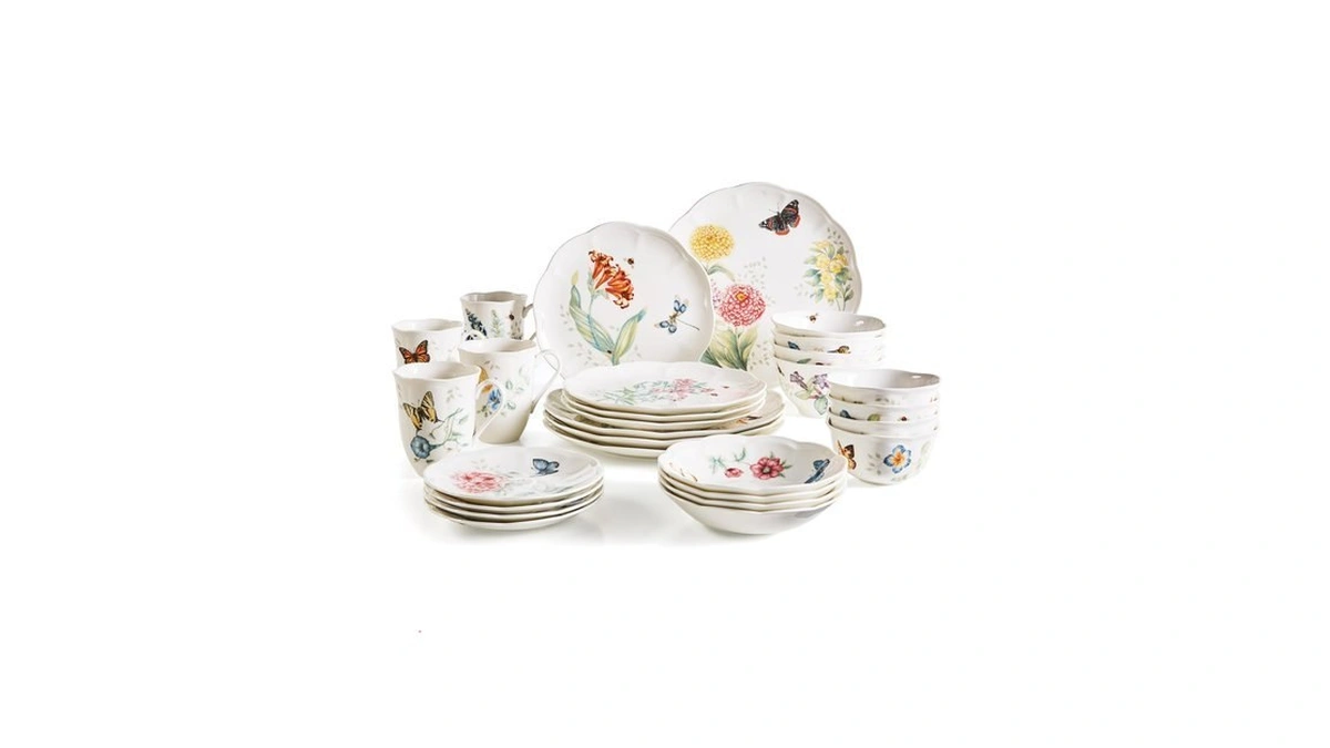 Lenox Dinnerware Set, Butterfly Meadow 28-piece Set, Service For 4,