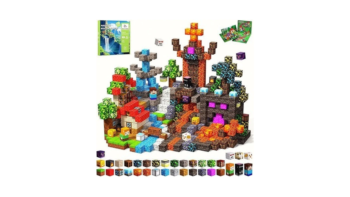 Tasalia 100 Pcs 0.8in Magnetic Blocks - Magnet Toys For