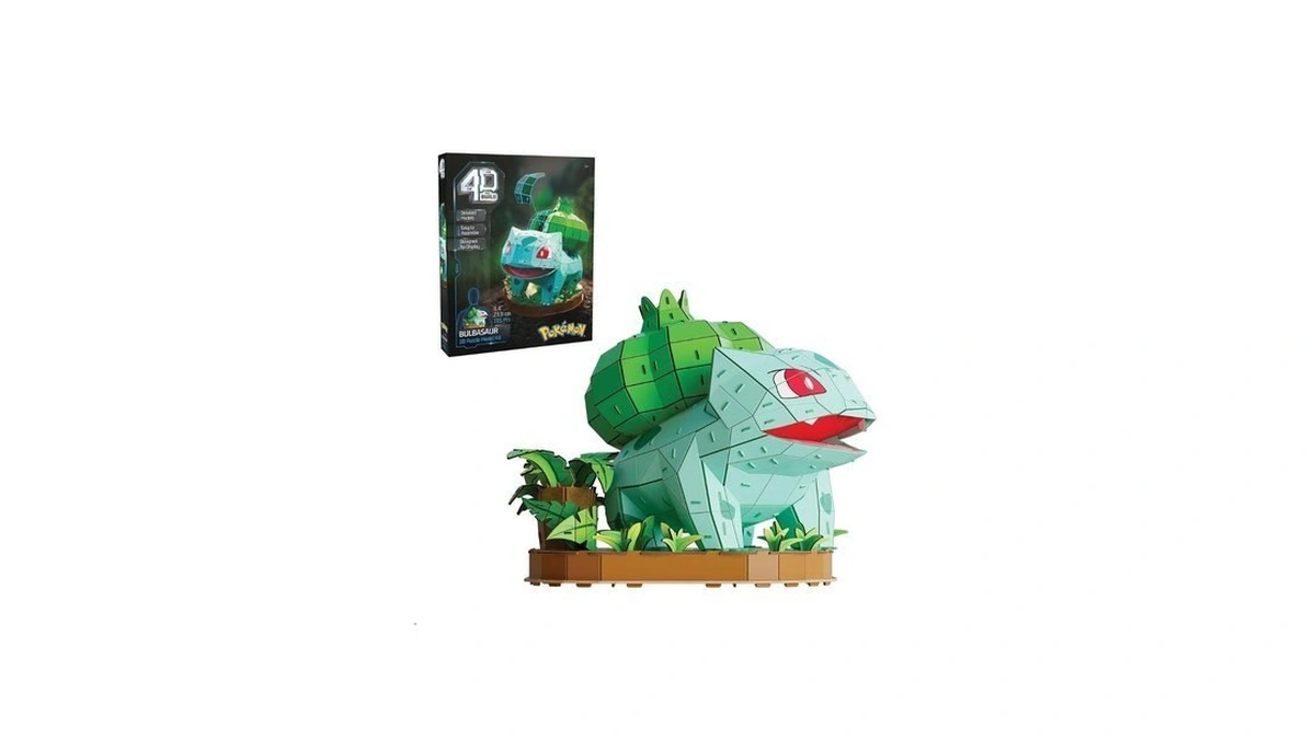4d Build, Pokémon Bulbasaur 3d Model Kit, Pokémon Figure, Kanto