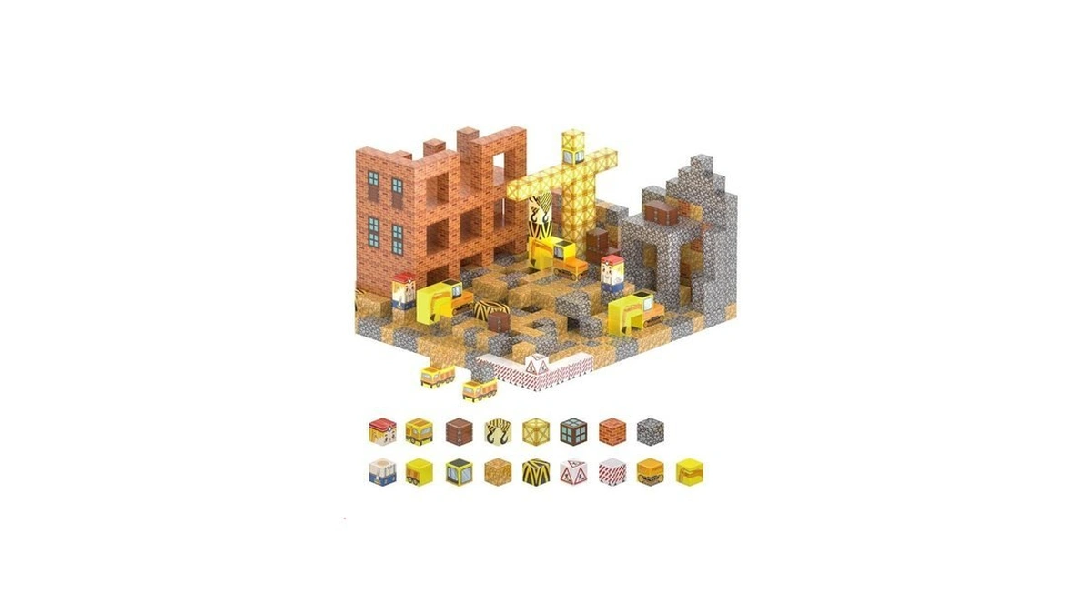 Ladfar Magnetic Building Blocks For Kids, Magnetic Tiles Build Cubes