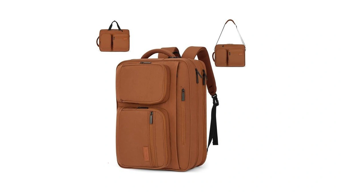 Hanke Convertible Laptop Bag, 3 In 1 Briefcase Backpack For