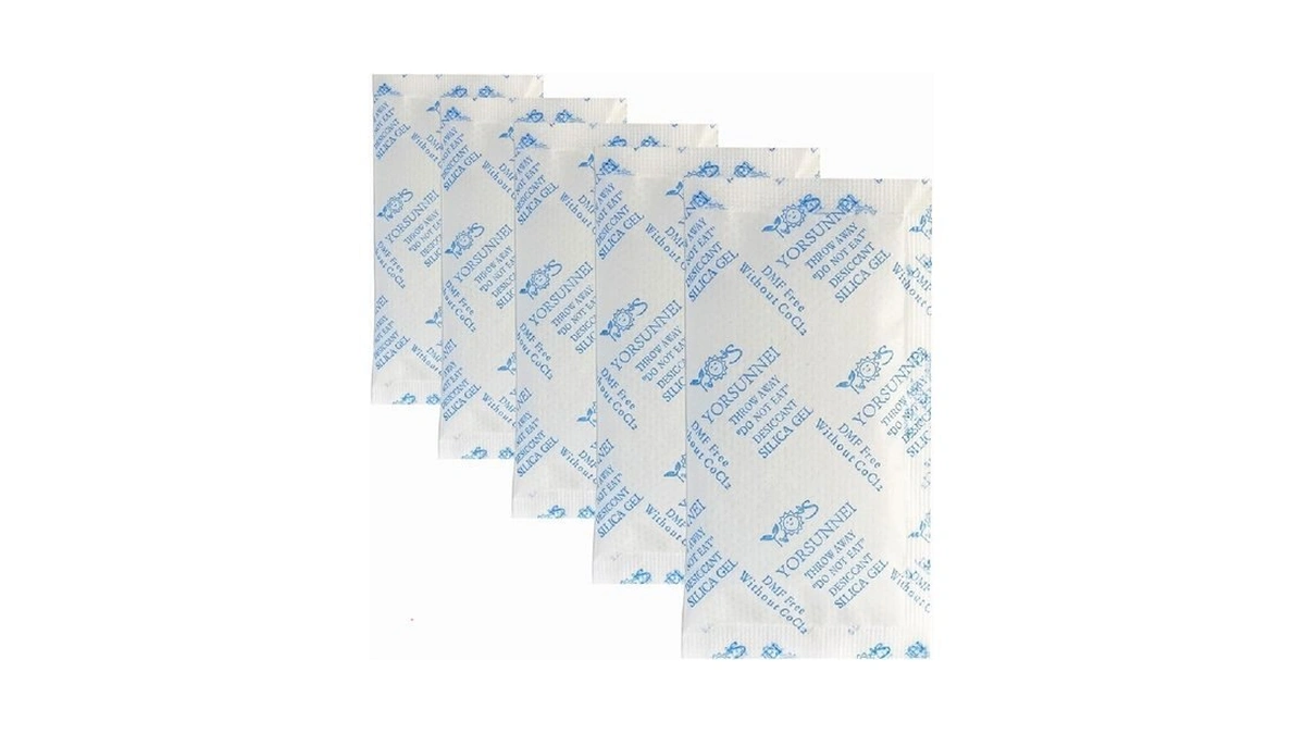 Yorsunnei Silica Gel Silica Gel Packets, 5 Gram 200pcs Desiccants