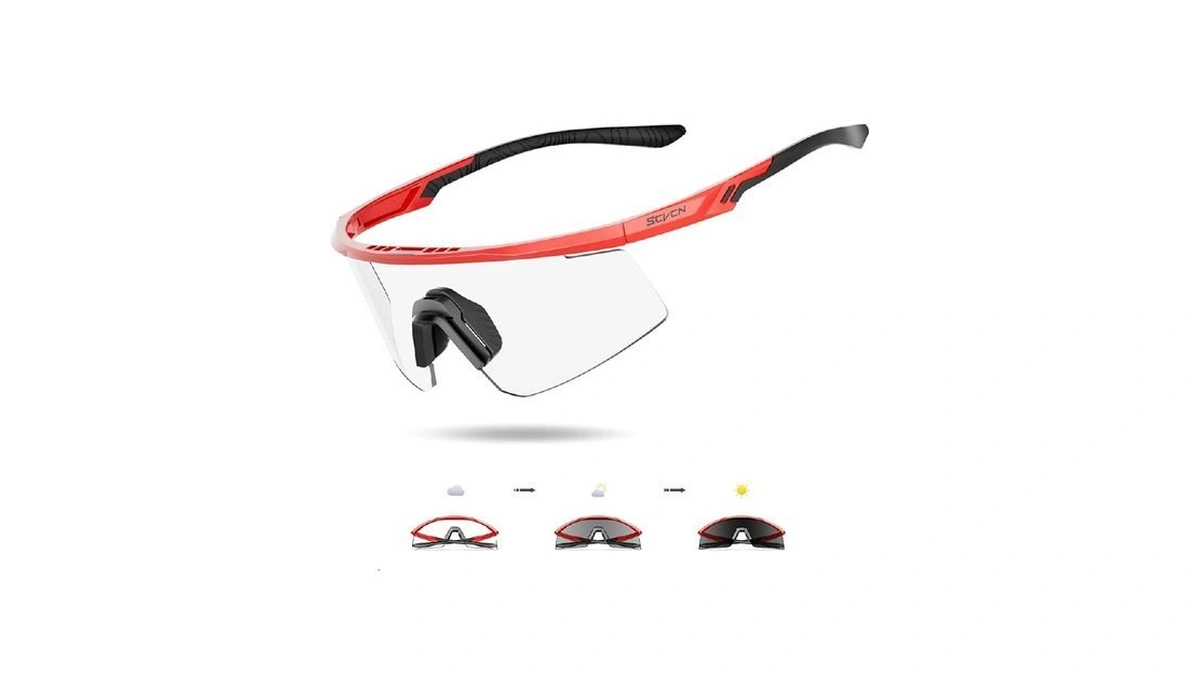 Scvcn Photochromic Cycling Glasses, Uv400 Protection, Tr90 Frame, Men Women