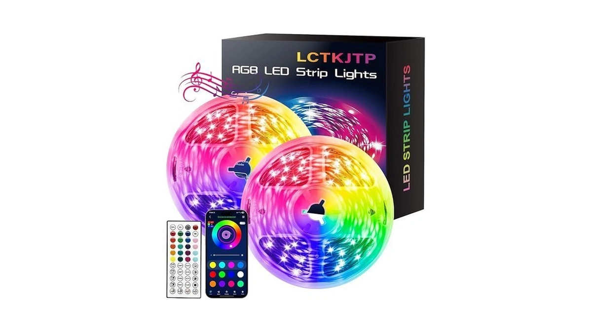 Lctkjtp Led Strip Lights,rgb Music Sync Color Changing Led Lights