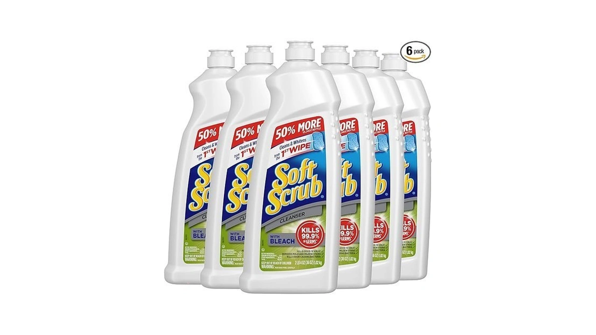 Soft Scrub Antibacterial Cleaner With Bleach Surface Cleanser, 36 Ounce