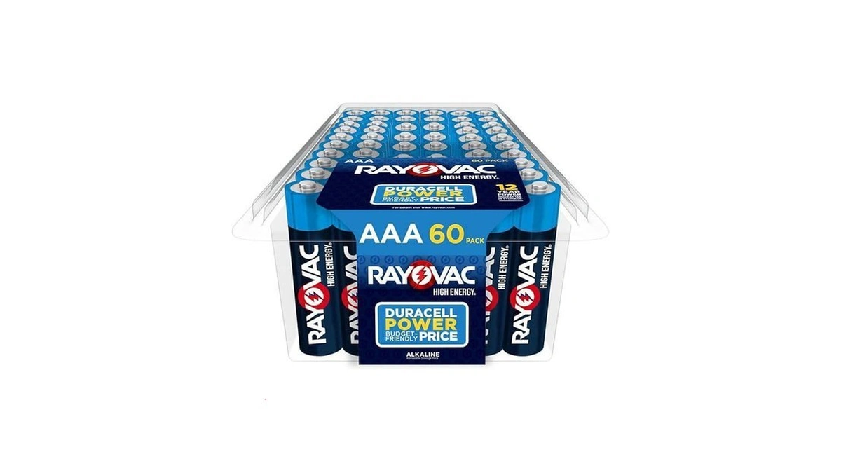 Rayovac High Energy Aaa Batteries (60 Pack), Alkaline Triple A