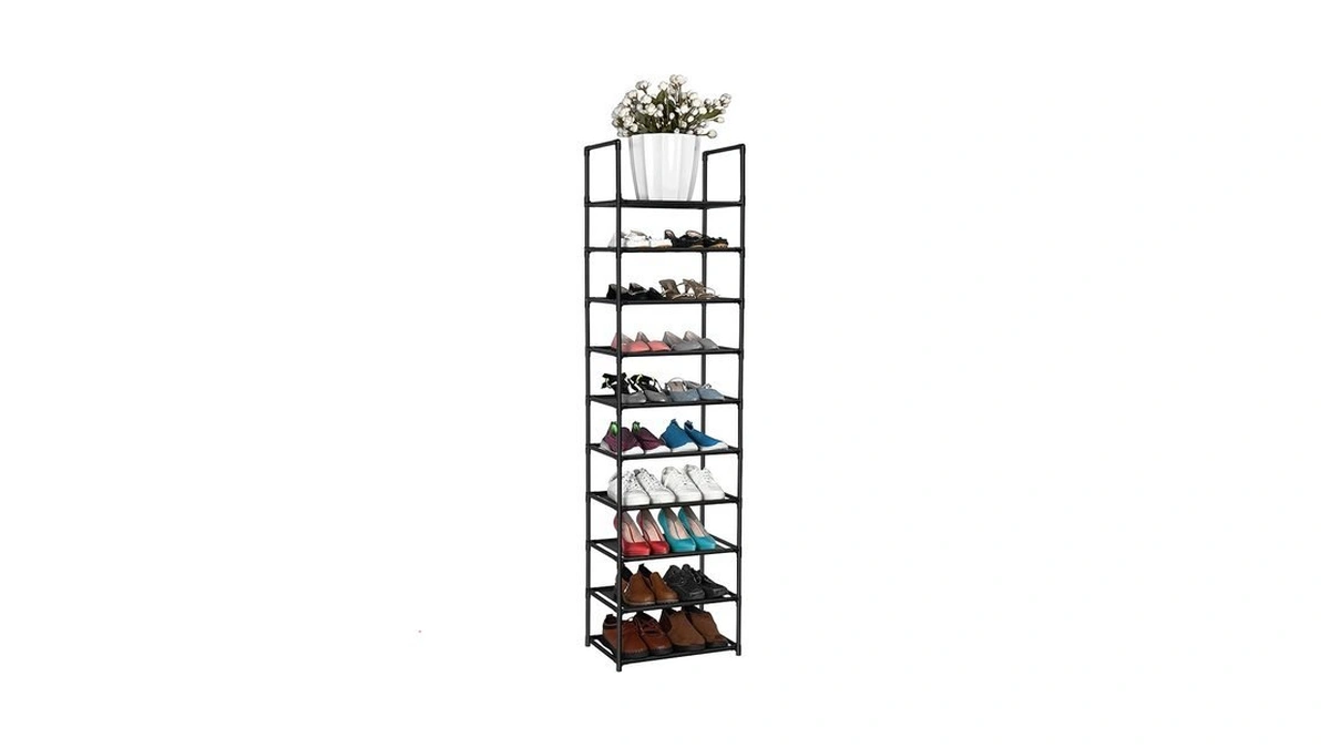 Fiducial Home 10 Tiers Shoe Rack 20-25 Pairs Sturdy Shoe