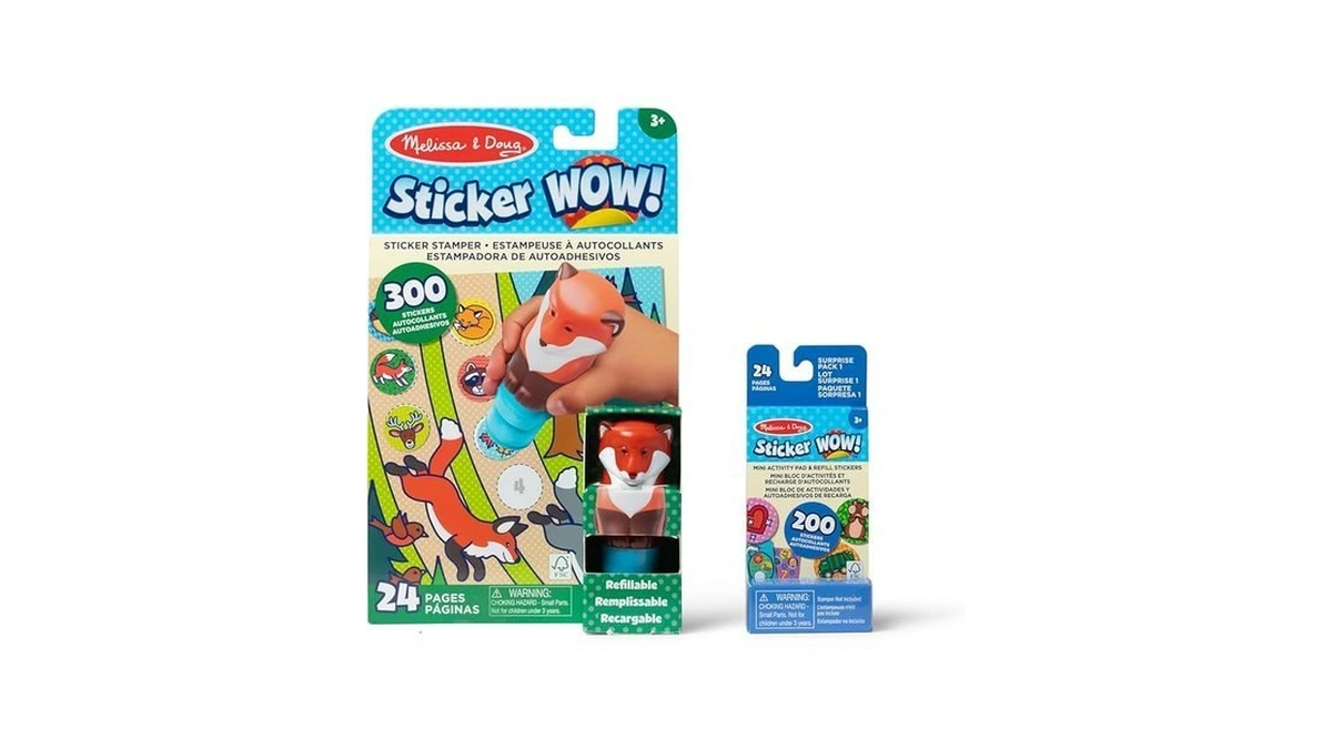 Melissa & Doug Sticker Wow!™ Fox Bundle: 24-page Activity Book,