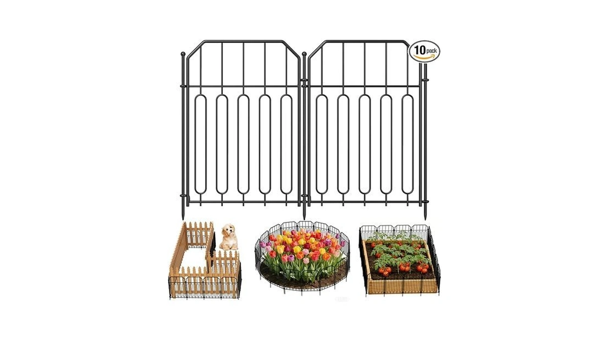 Goovilla Garden Fence, Total 10ft(l) X 21in(h) Garden Fencing Animal