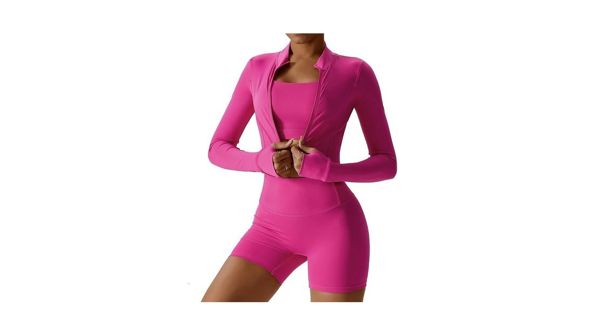 Agymnx Workout Sets For Women 3 Piece High Waisted Seamless