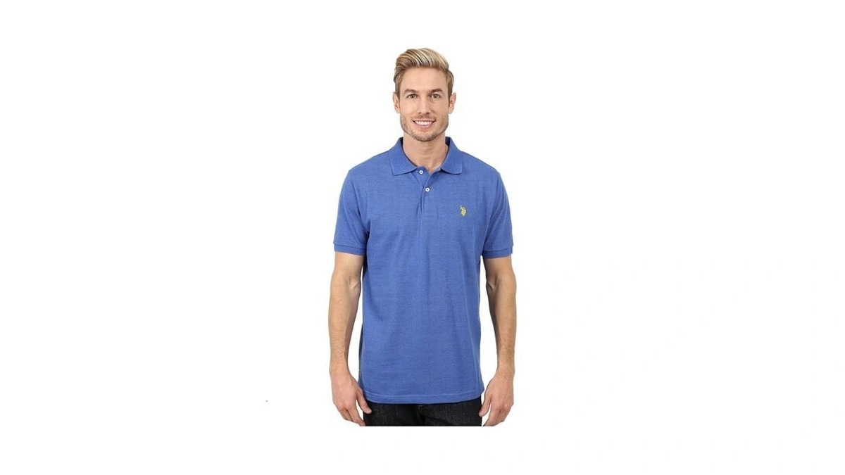 U.s. Polo Assn. Men's Classic Polo Shirt, Cobalt Heather, M