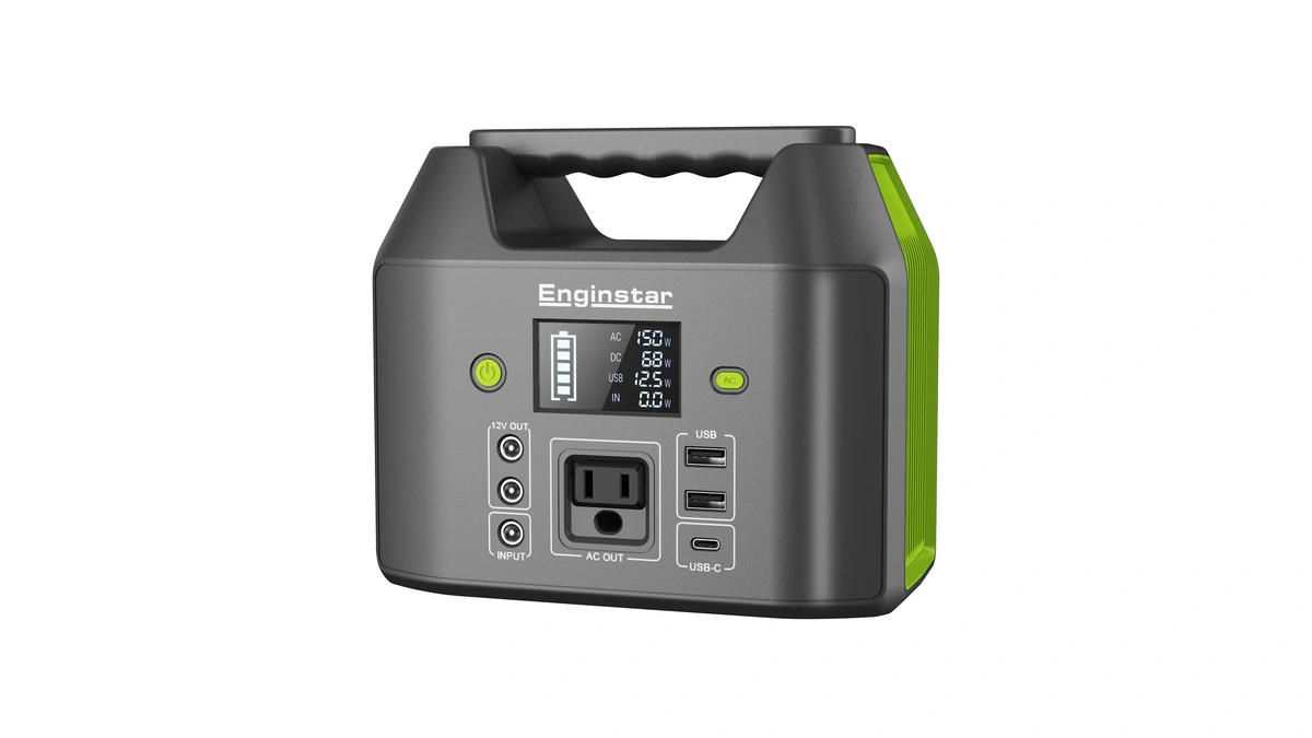 Enginstar Portable Power Station, 150w 155wh Power Bank With 110v