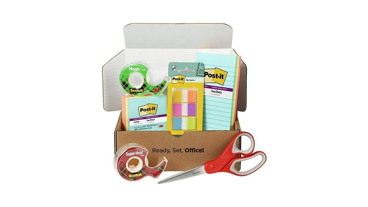 Scotch And Post-it Brand Office Essentials Kit, Business And Teacher
