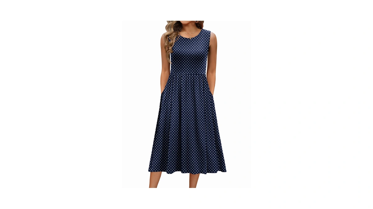 Zeagoo Modest Dresses For Women Casual Loose Fit Tank Dress