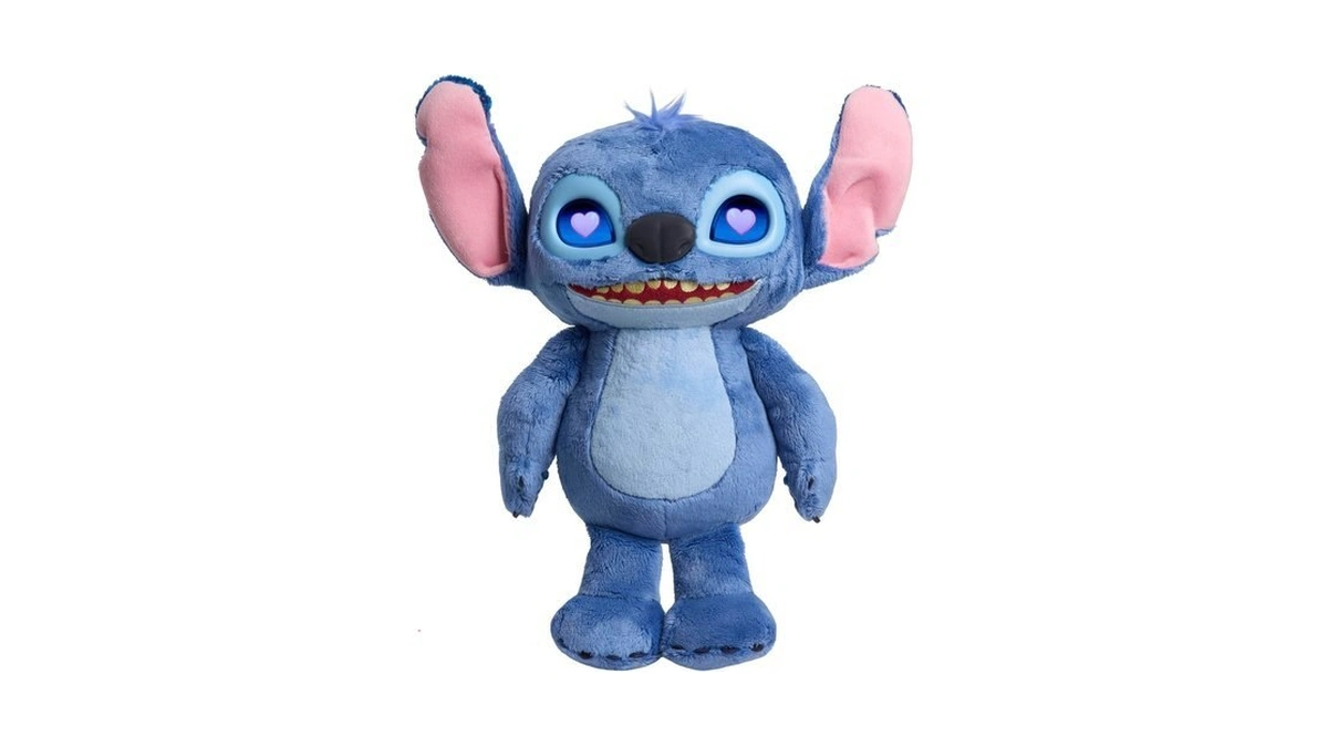 Disney Stitch Many Moods 14-inch Interactive Plush, 50+ Sounds &
