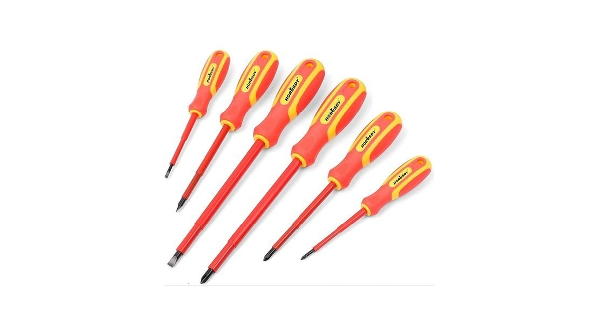 Horusdy 6-piece 1000v Insulated Precision Screwdriver Set, Magnetic Tip Cr-v