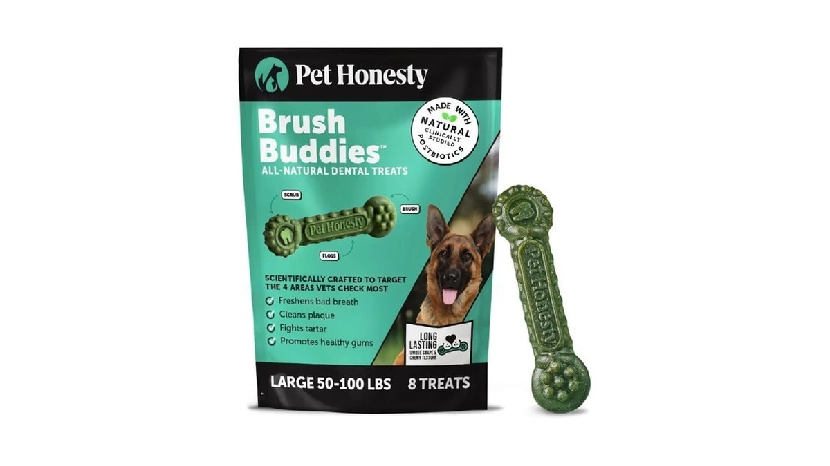 Pet Honesty Brush Buddies All Natural Dog Dental Treats For