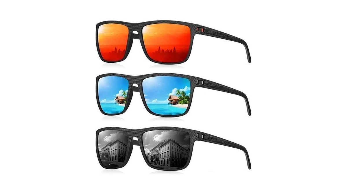 Cifoya Polarized Sunglasses For Men Women, Square Sun Glasses For