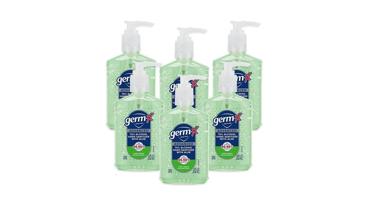 Germ-x Advanced Hand Sanitizer With Aloe And Vitamin E, 8