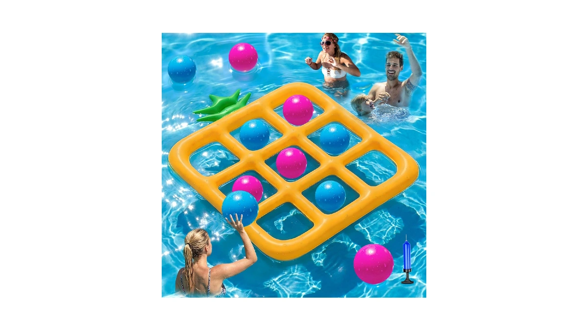 Jasonwell Tic-tac-toe Pool Toys Games - Giant Floating Tic Tac