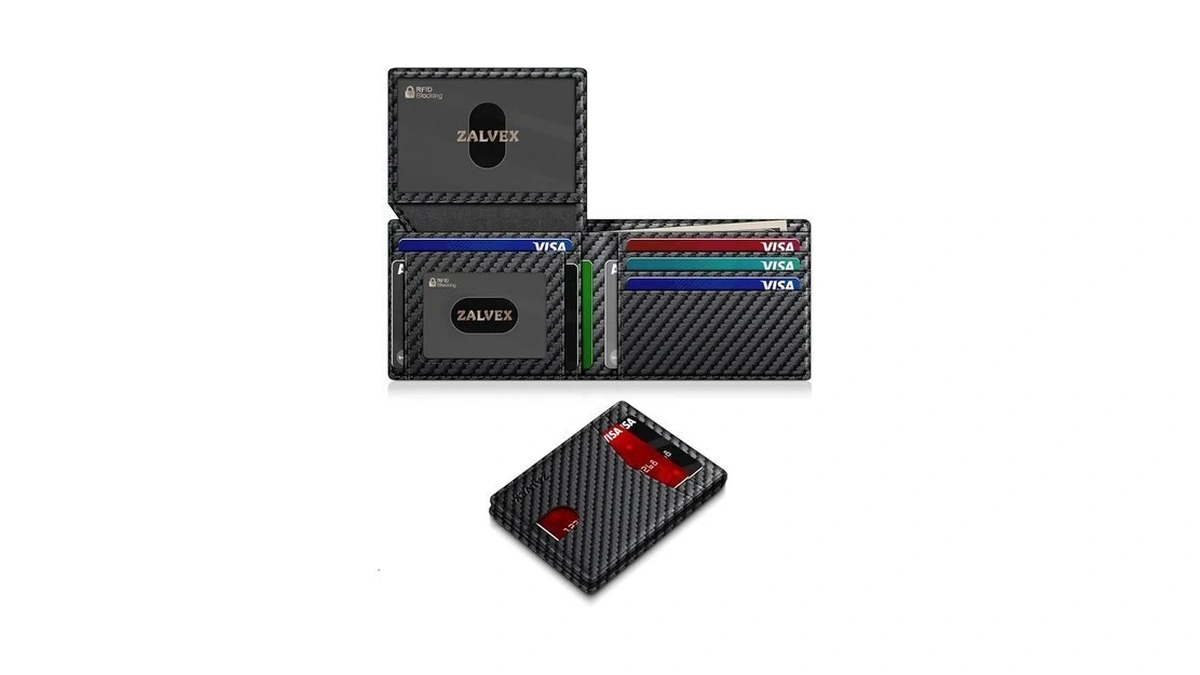 Wallet For Men Slim Rfid Blocking Leather Credit Card Holder