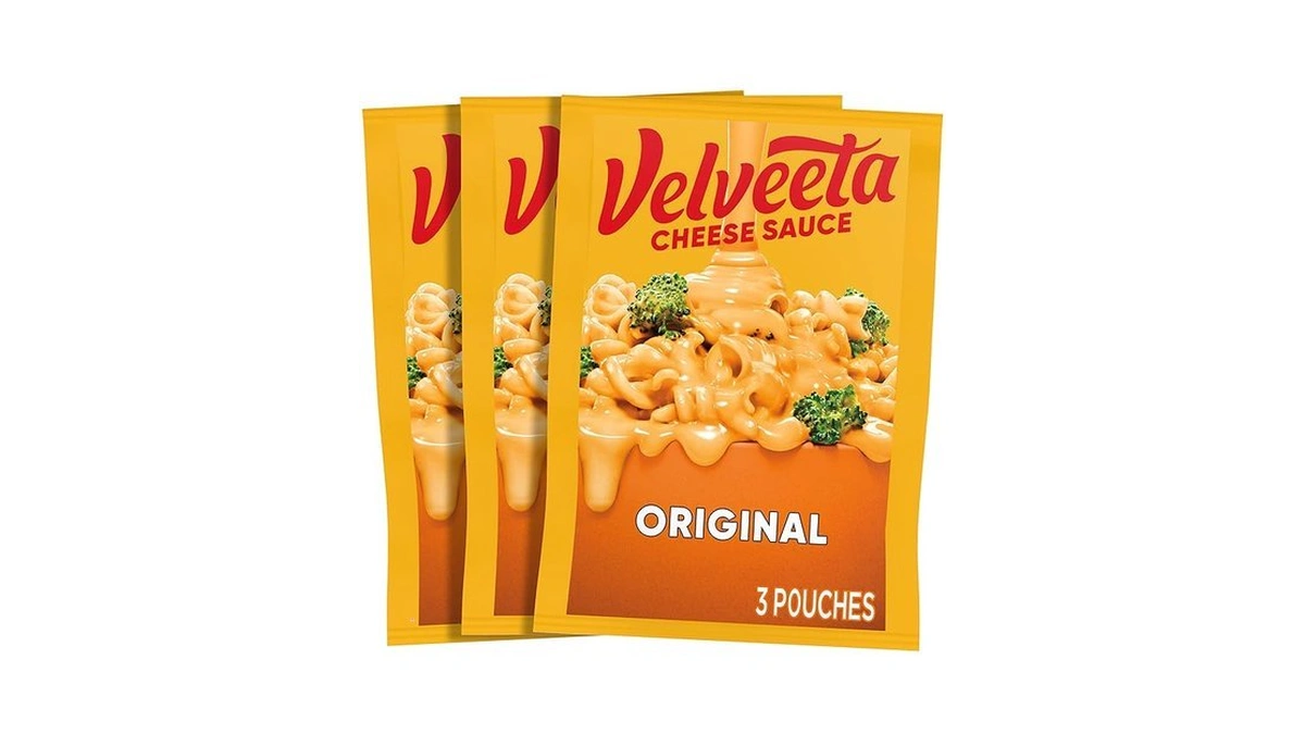 Velveeta Original Cheese Sauce Pouches, 3 Ct Box With 4