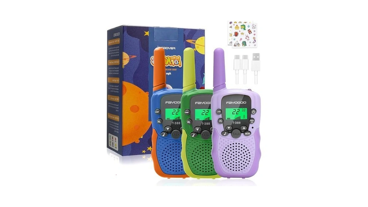 Fayogoo Walkie Talkies For Kids Long Range 2 Miles, Rechargeable