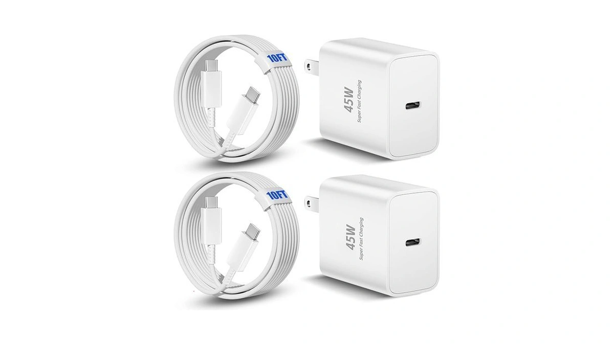 45w For Samsung Phone Charger,2 Pcs Super Fast Charging For